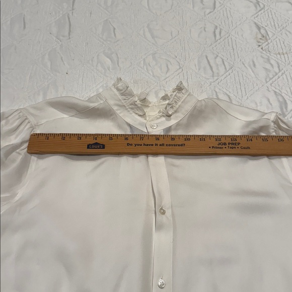 Ralph Lauren Polo ruffle collar button down blouse Size XXL - Picture 9 of 11